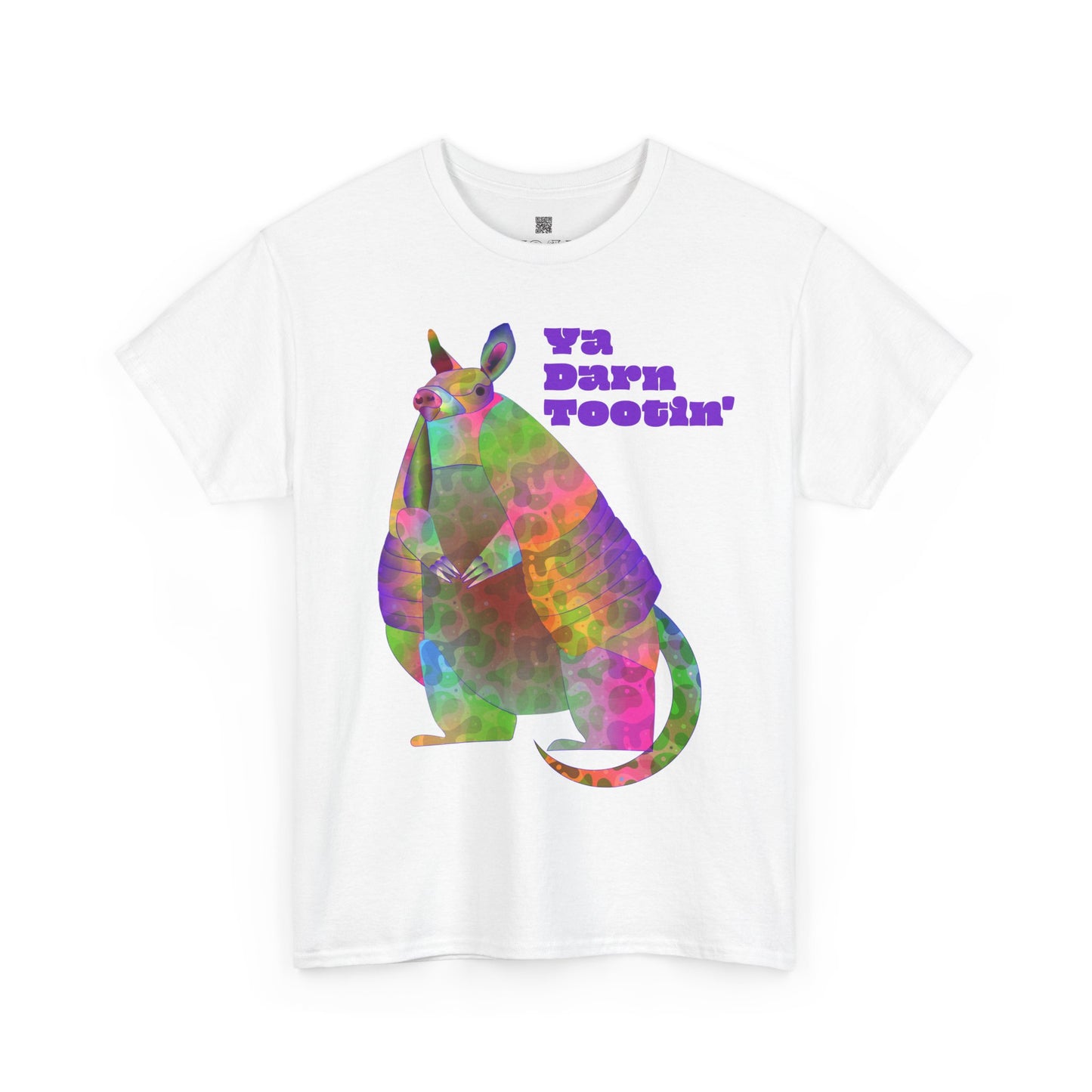 Rainbow Armadillo Unisex Heavy Cotton Tee