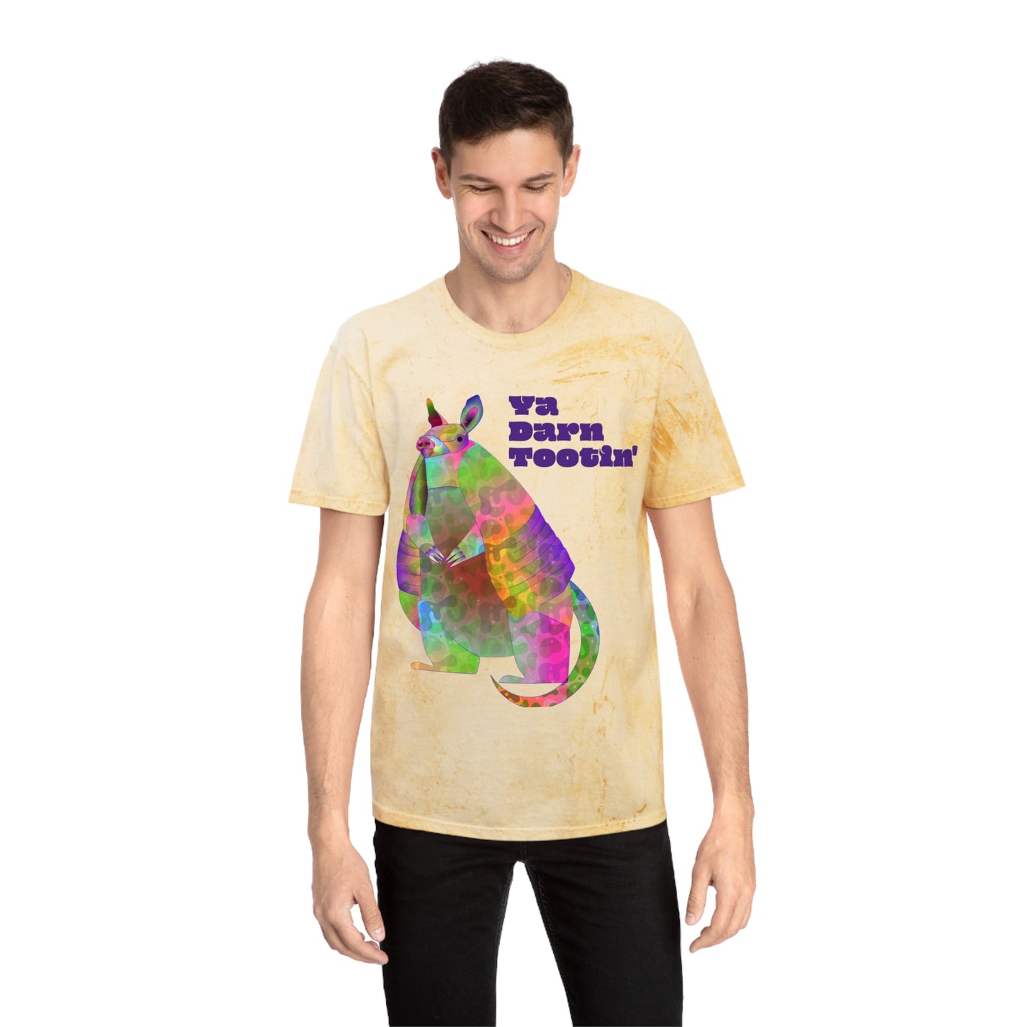 Rainbow Armadillo Unisex Color Blast T-Shirt