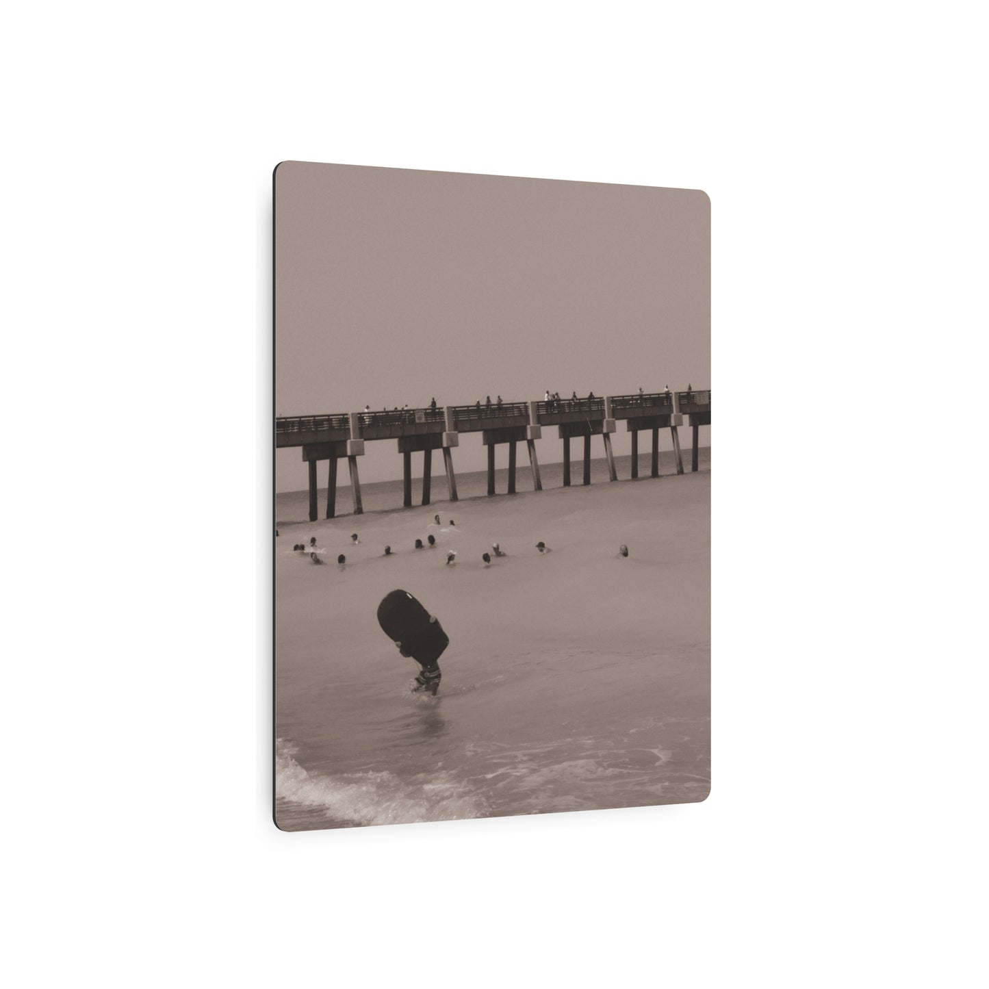 Boogie Boardin' Metal Art Sign