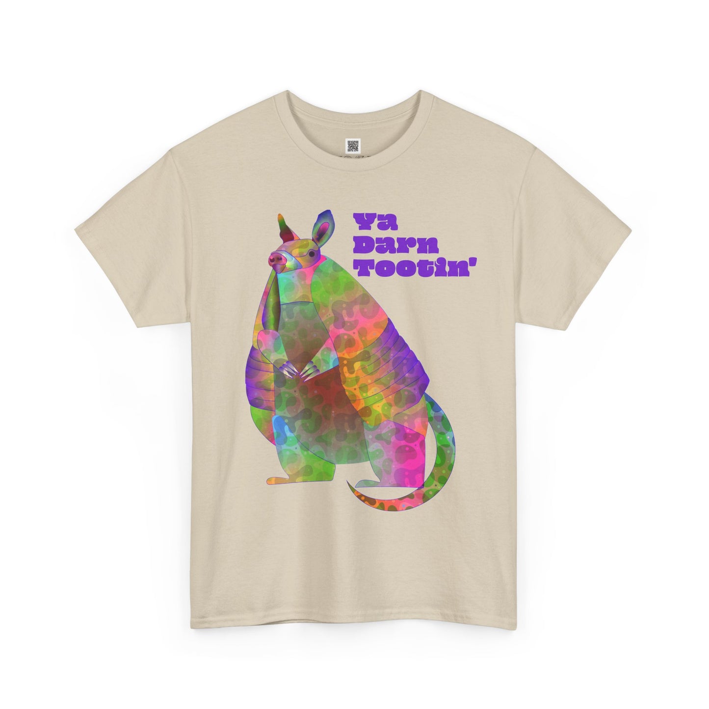 Rainbow Armadillo Unisex Heavy Cotton Tee