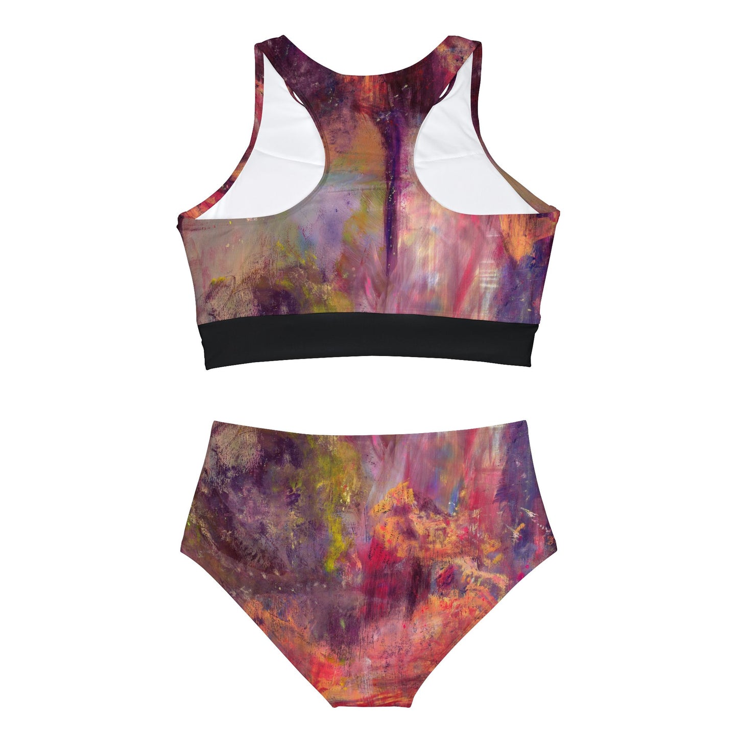 Sporty Abstract Bikini Set
