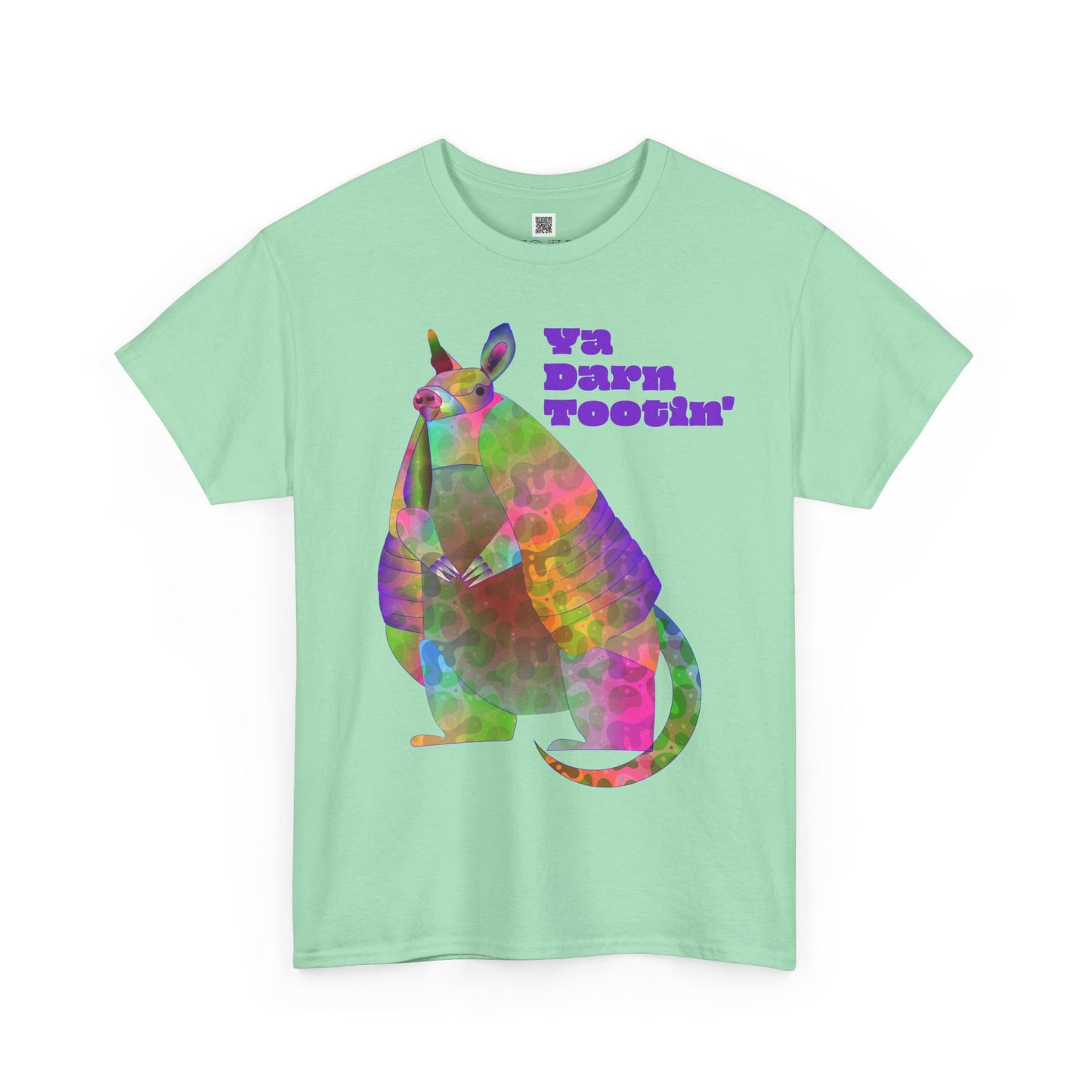 Rainbow Armadillo Unisex Heavy Cotton Tee