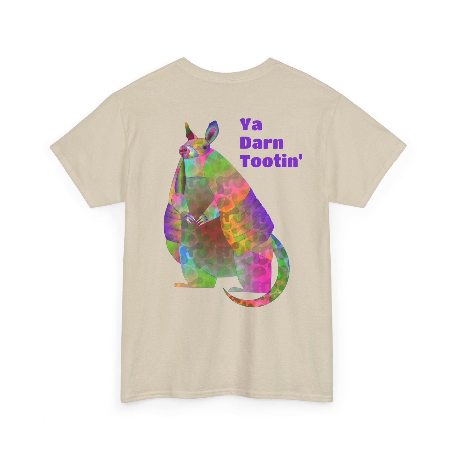 Rainbow Armadillo Unisex Heavy Cotton Tee