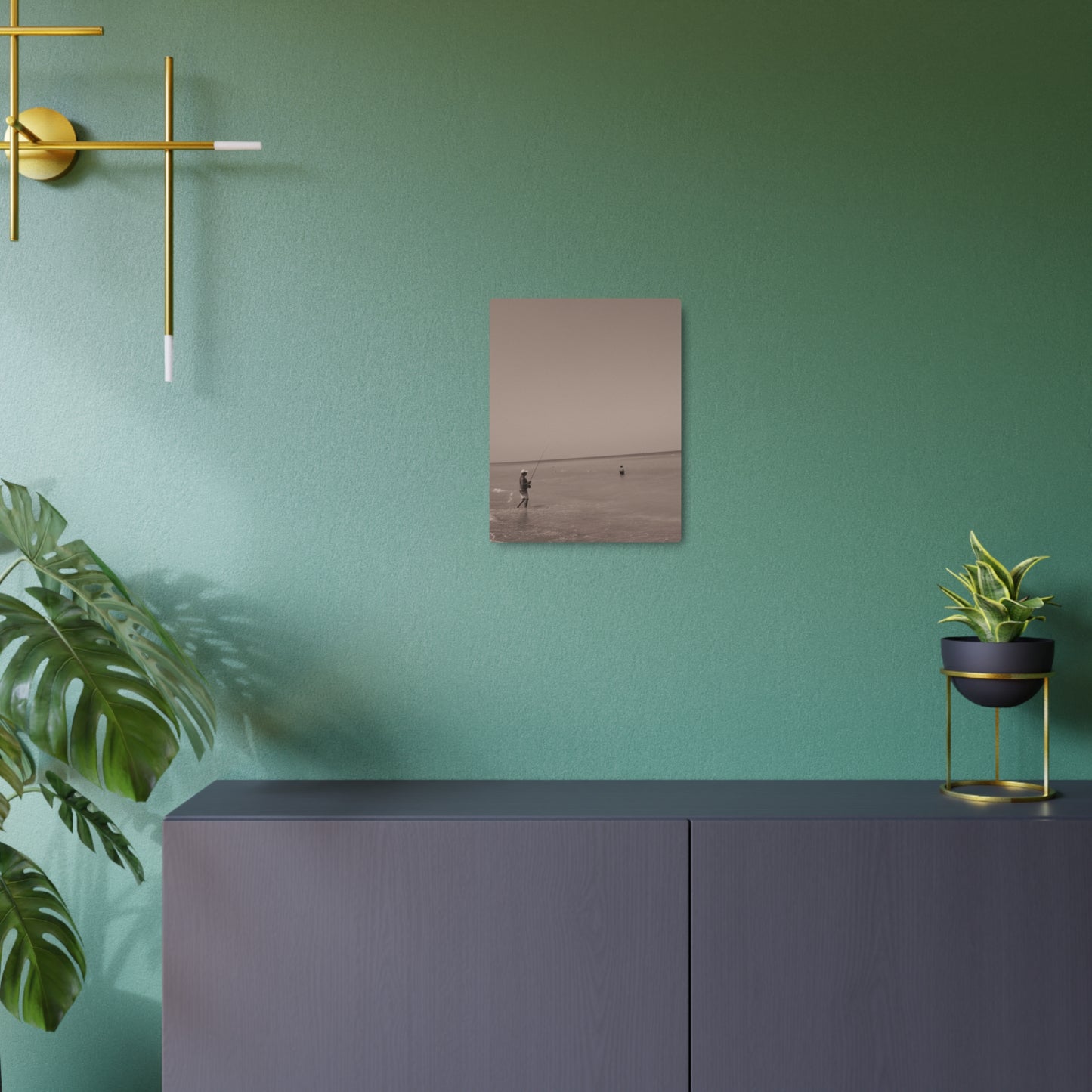 The Fisherman's Wife Metal Art Sign