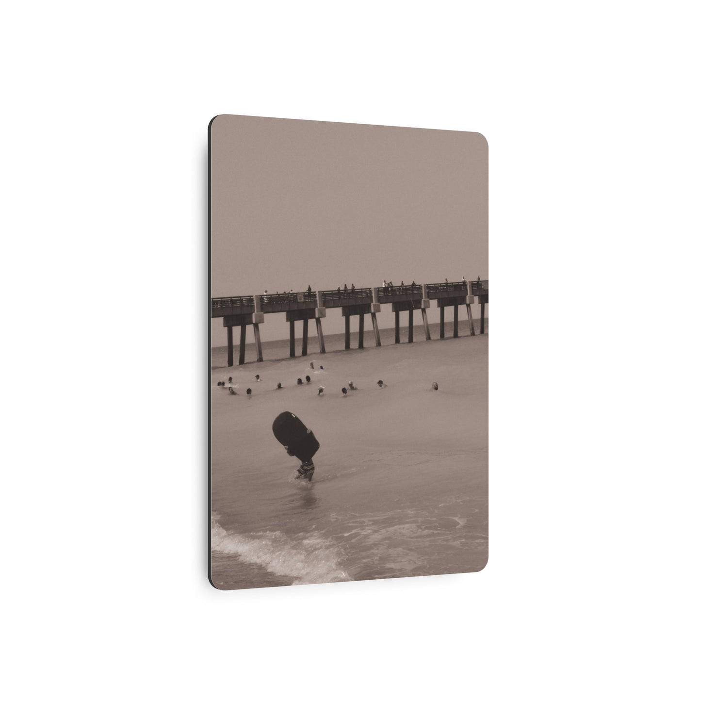 Boogie Boardin' Metal Art Sign