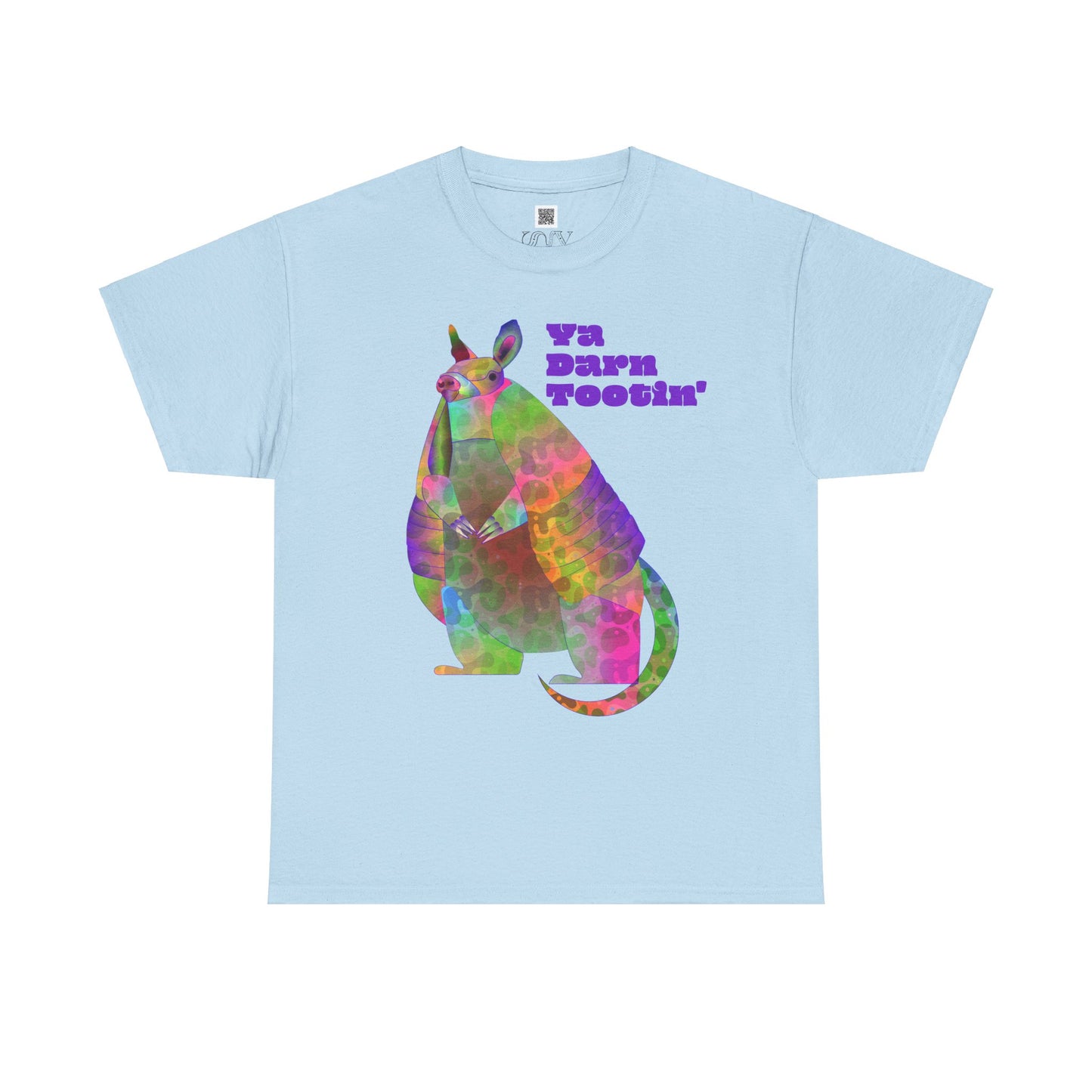 Rainbow Armadillo Unisex Heavy Cotton Tee