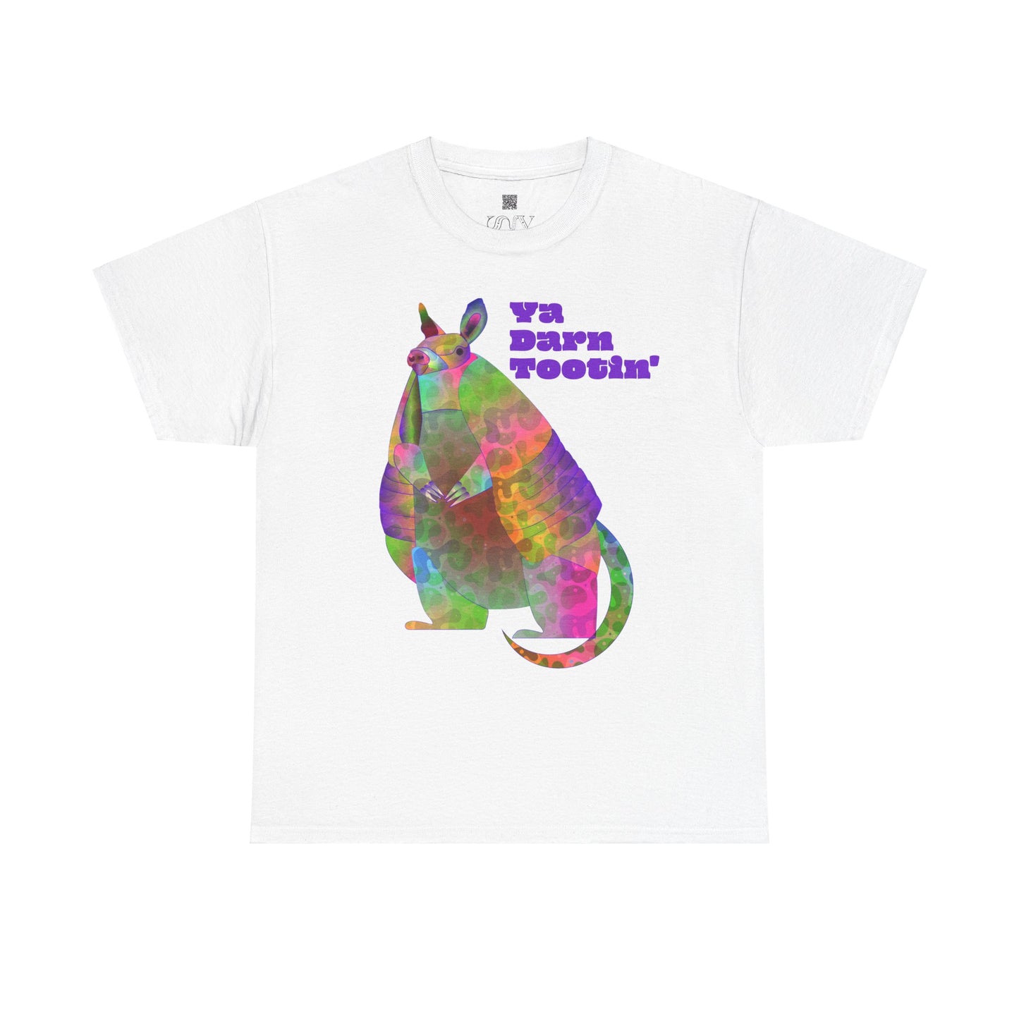 Rainbow Armadillo Unisex Heavy Cotton Tee