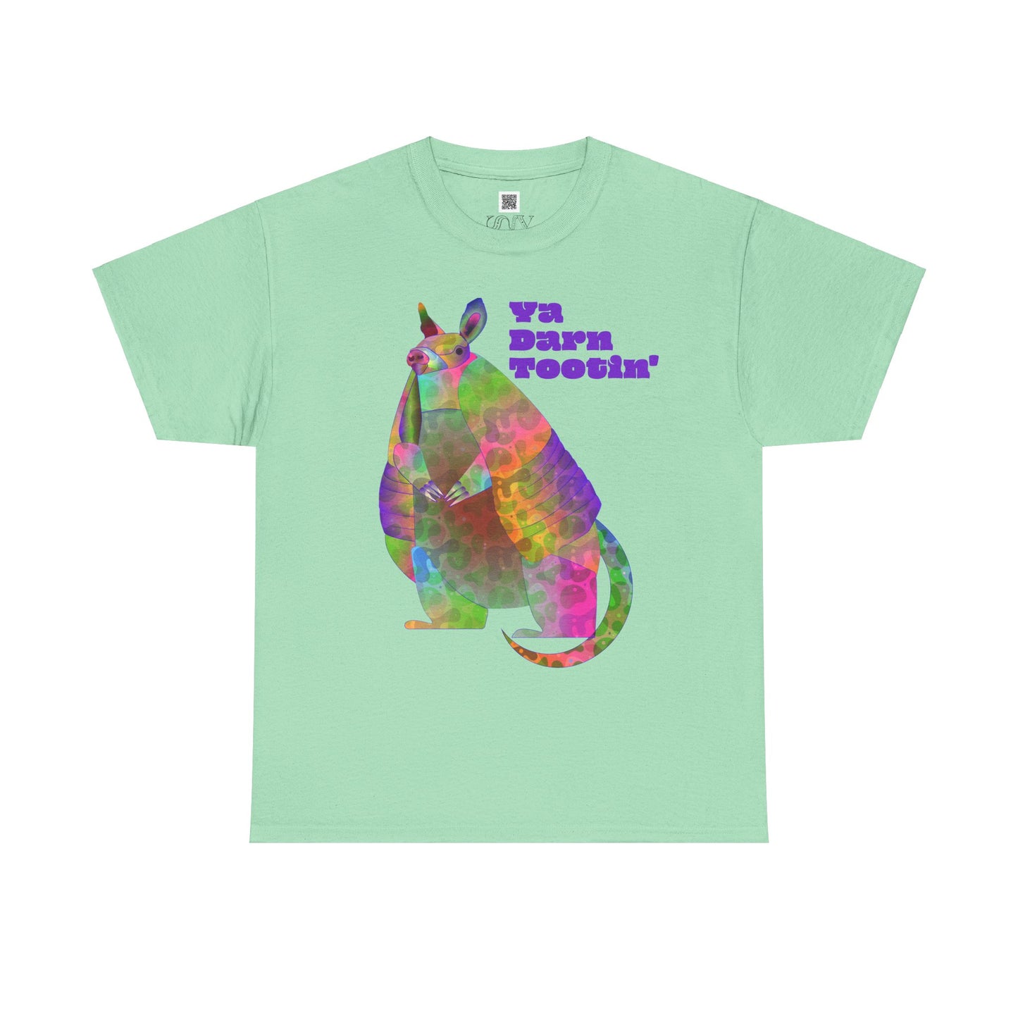 Rainbow Armadillo Unisex Heavy Cotton Tee