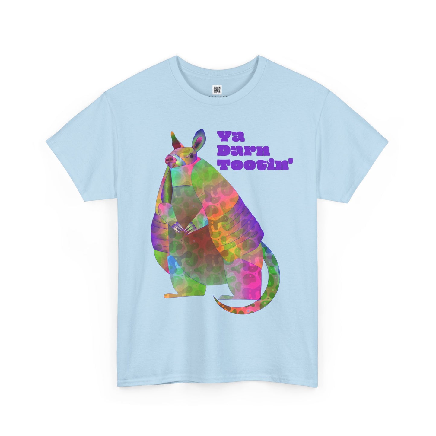 Rainbow Armadillo Unisex Heavy Cotton Tee