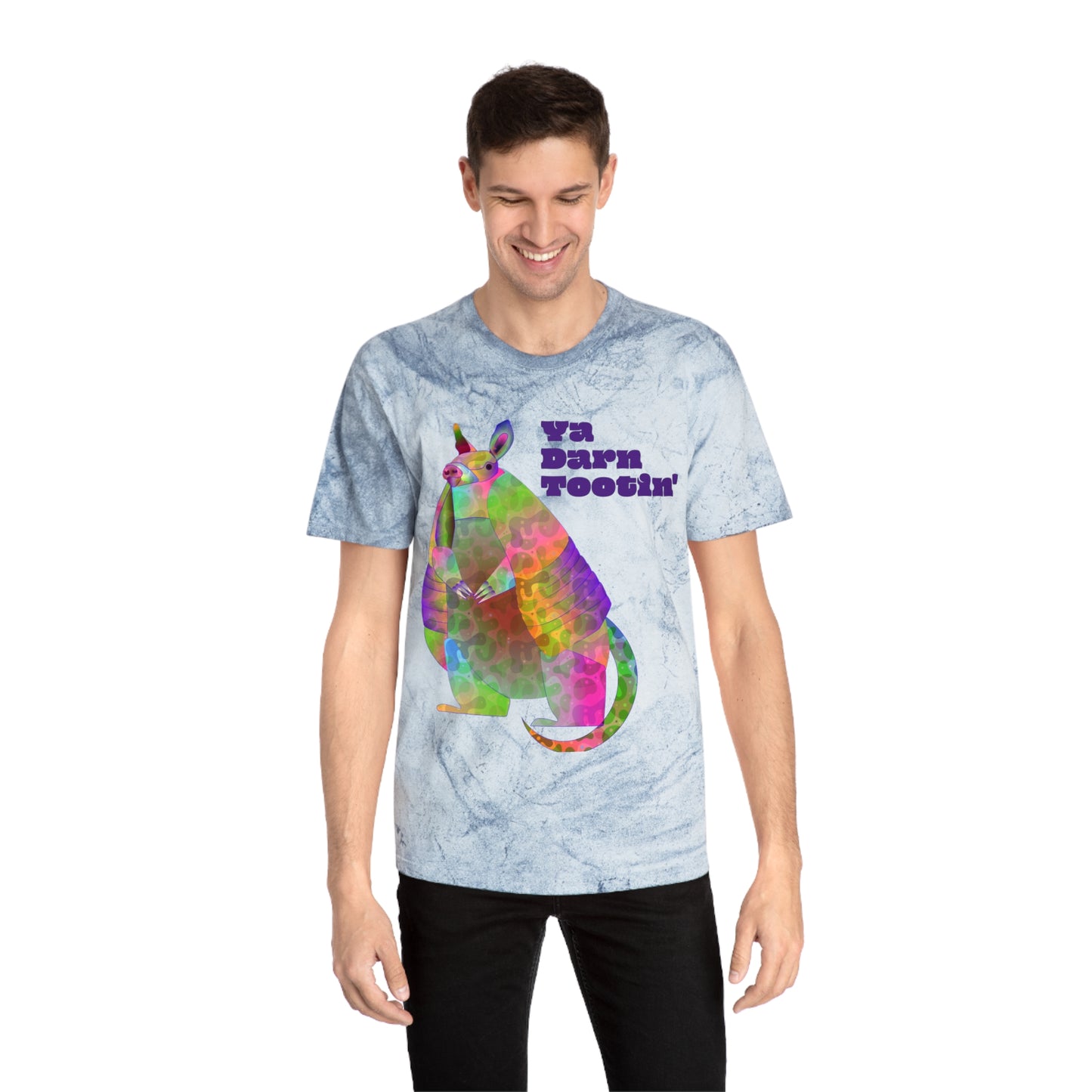 Rainbow Armadillo Unisex Color Blast T-Shirt
