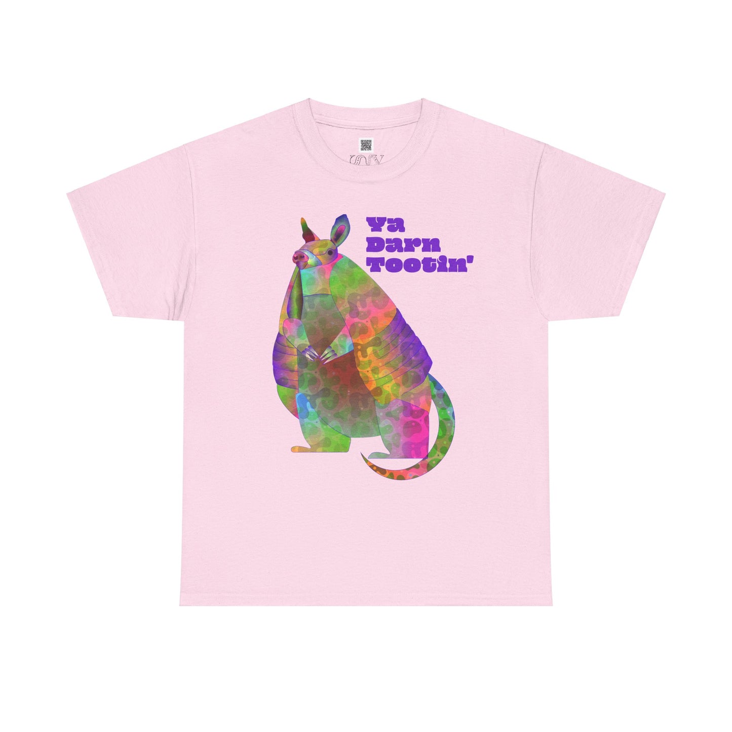 Rainbow Armadillo Unisex Heavy Cotton Tee