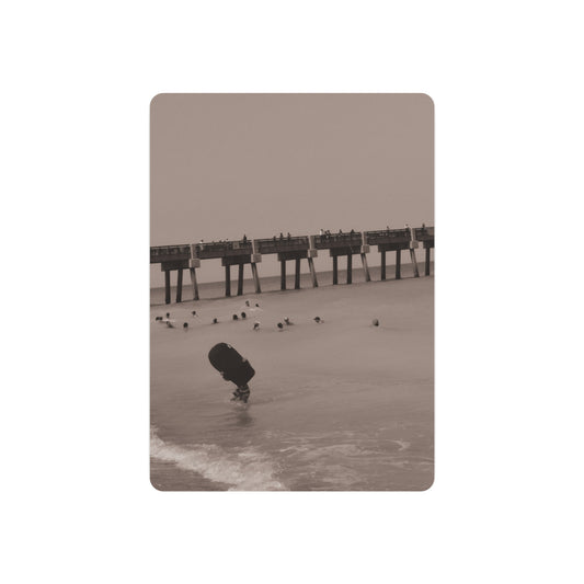 Boogie Boardin' Metal Art Sign