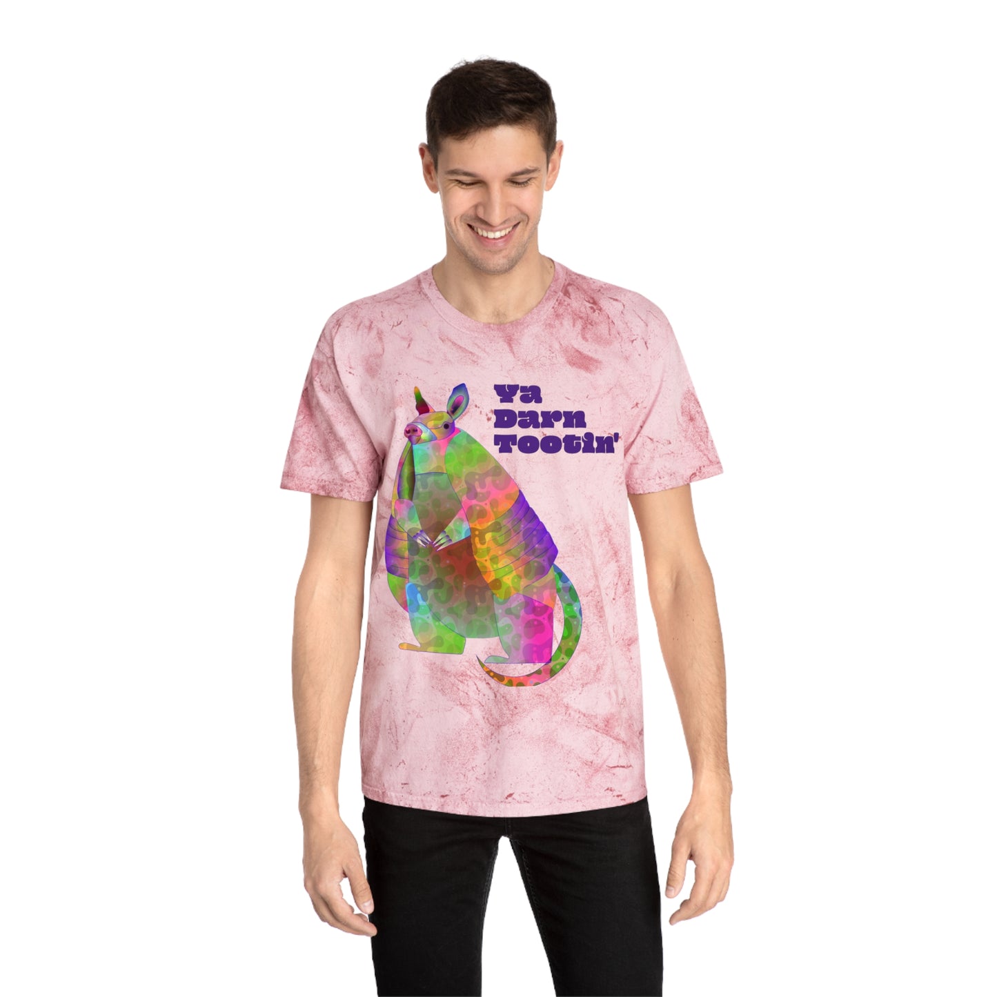 Rainbow Armadillo Unisex Color Blast T-Shirt