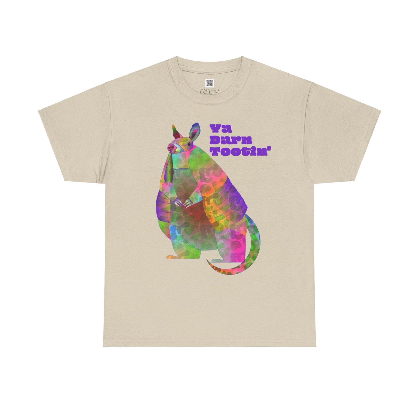 Rainbow Armadillo Unisex Heavy Cotton Tee