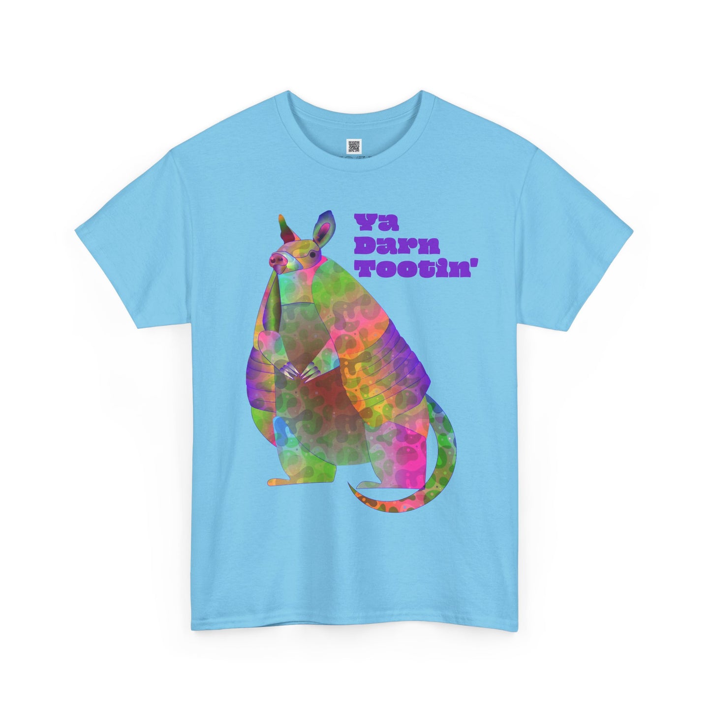 Rainbow Armadillo Unisex Heavy Cotton Tee