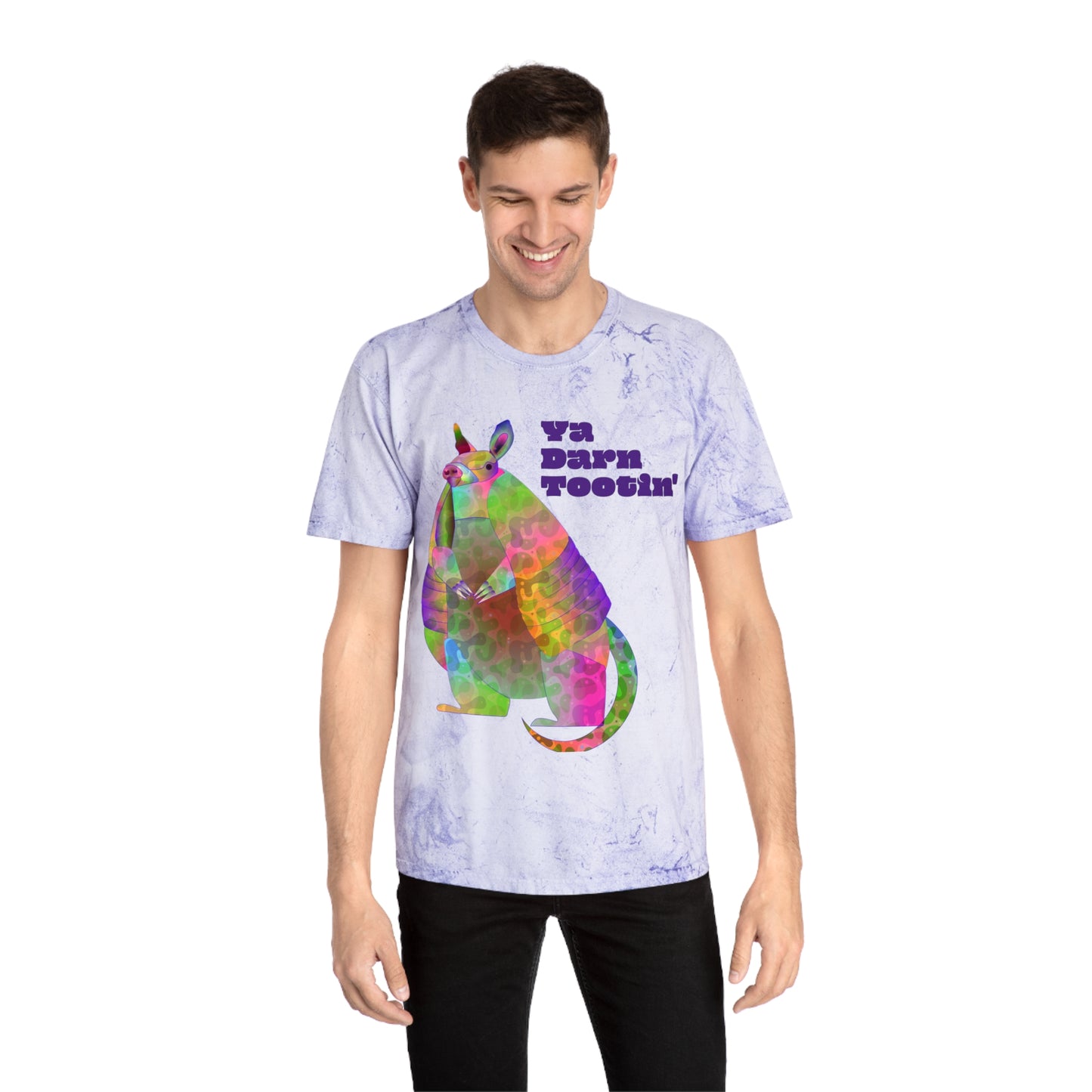 Rainbow Armadillo Unisex Color Blast T-Shirt