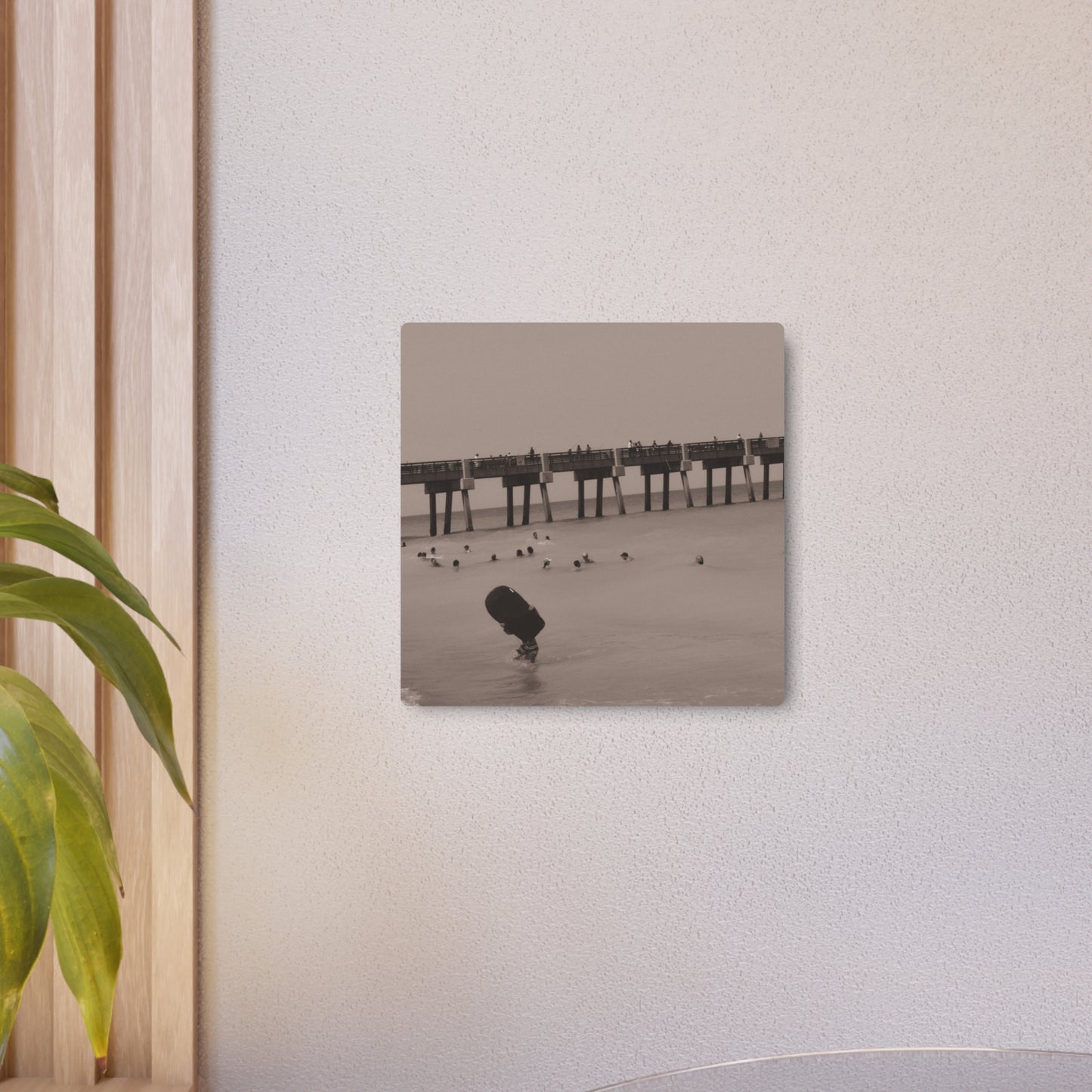 Boogie Boardin' Metal Art Sign