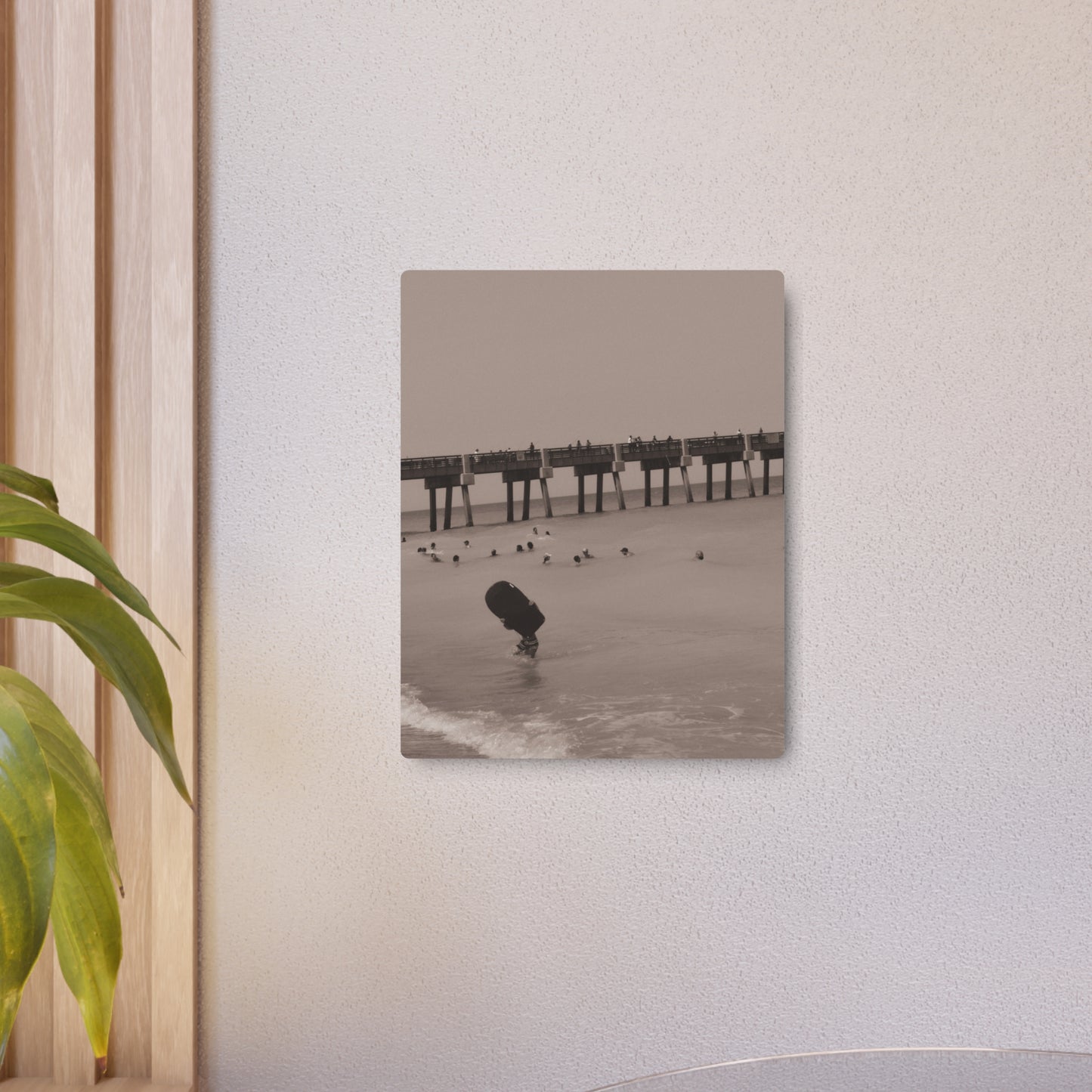 Boogie Boardin' Metal Art Sign