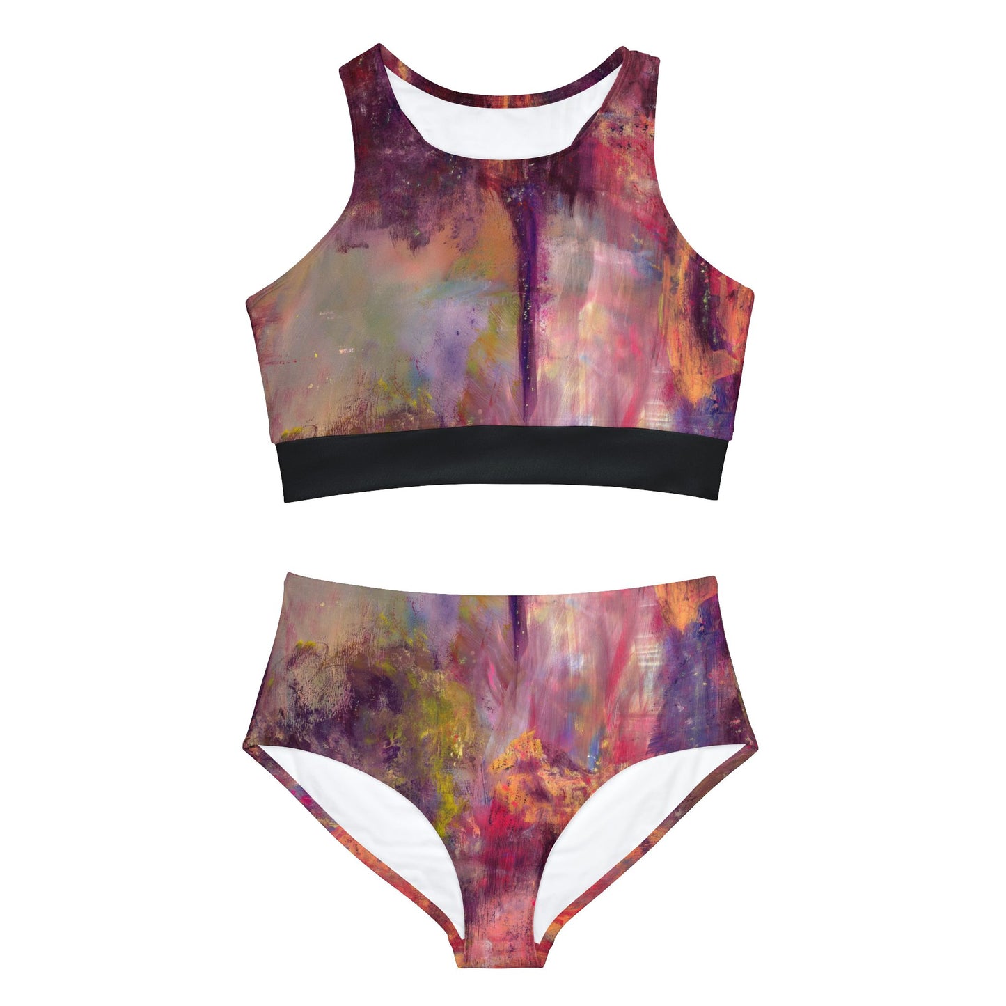 Sporty Abstract Bikini Set