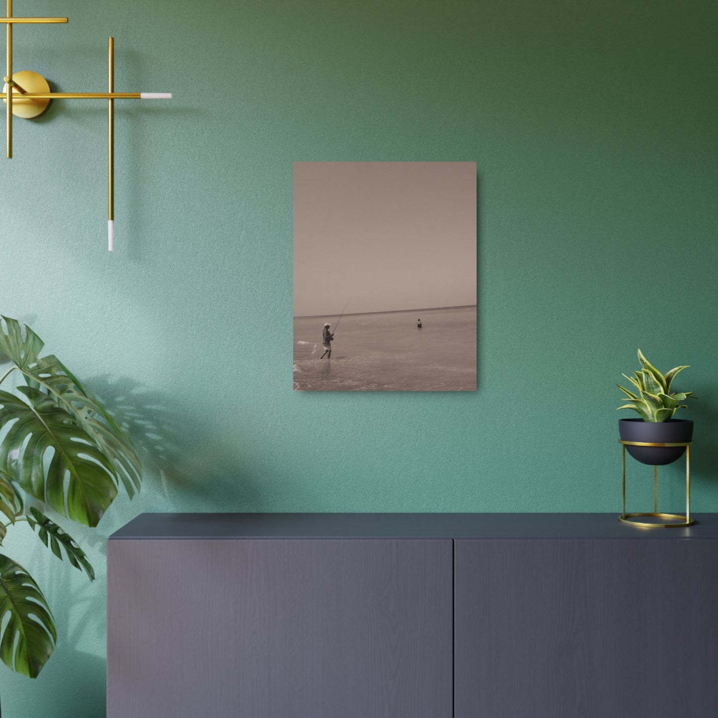 The Fisherman's Wife Metal Art Sign