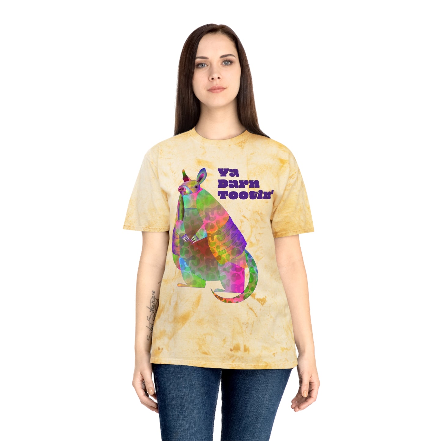 Rainbow Armadillo Unisex Color Blast T-Shirt